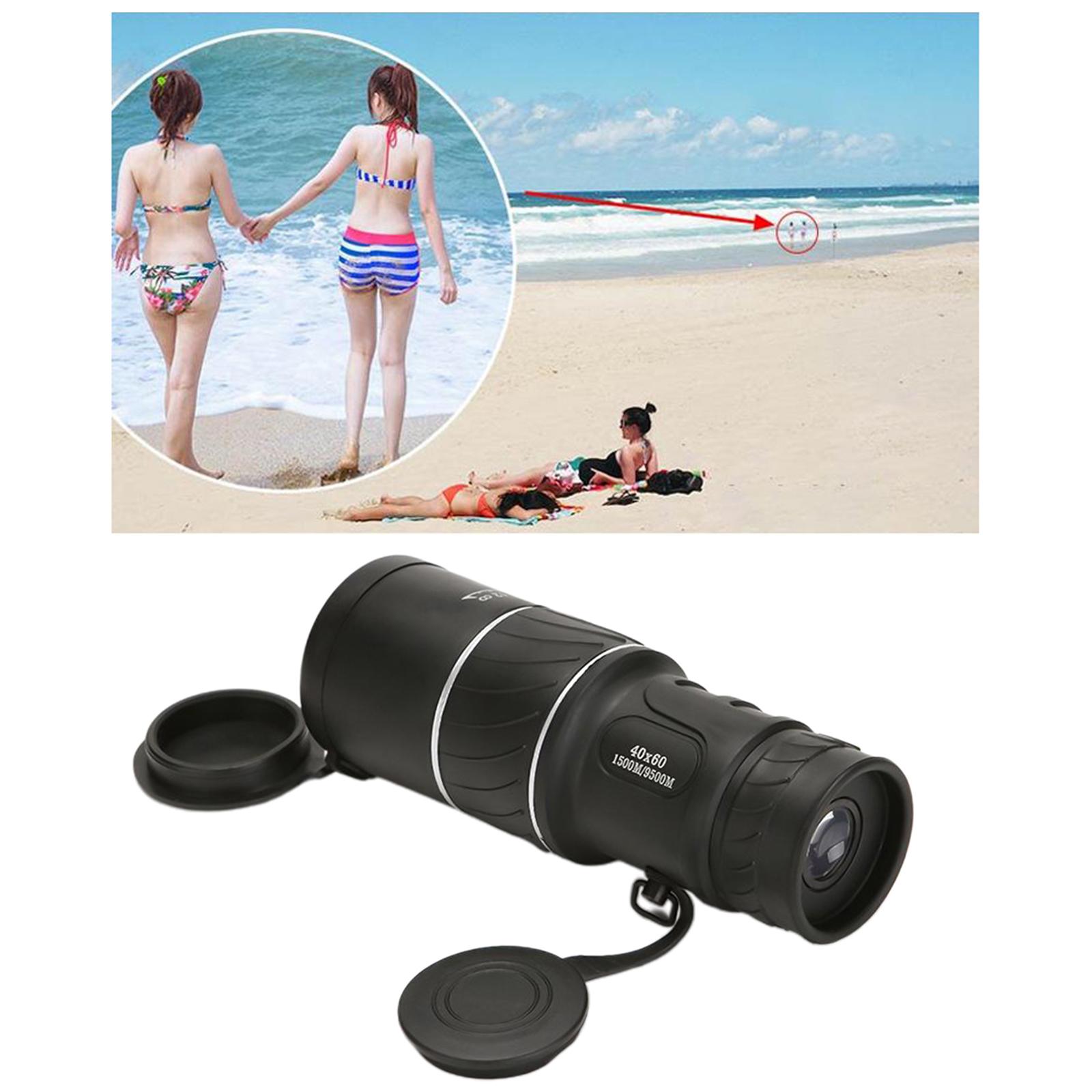 Portable Waterproof Monocular Telescope 9500m 40X60 Outdoor Day Vision Monocular Optical HD Lens for Hunting Sightseeing