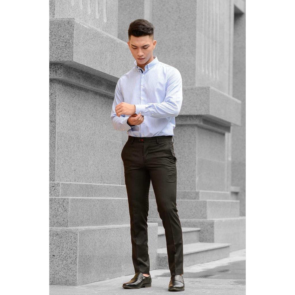 Áo sơ mi dài tay nam TUTO5 sơ mi công sở họa tiết sọc kẻ caro Slim fit Shirt cotton chống nhăn cao cấp phong cách trẻ trung, nam tính