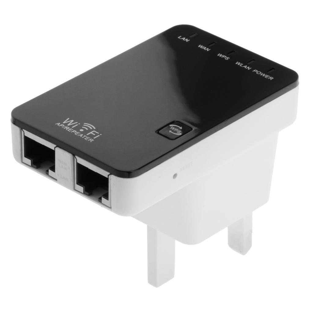 Wifi 300Mbps Wireless-N 802.11n/g/b AP Router Extender UK Plug