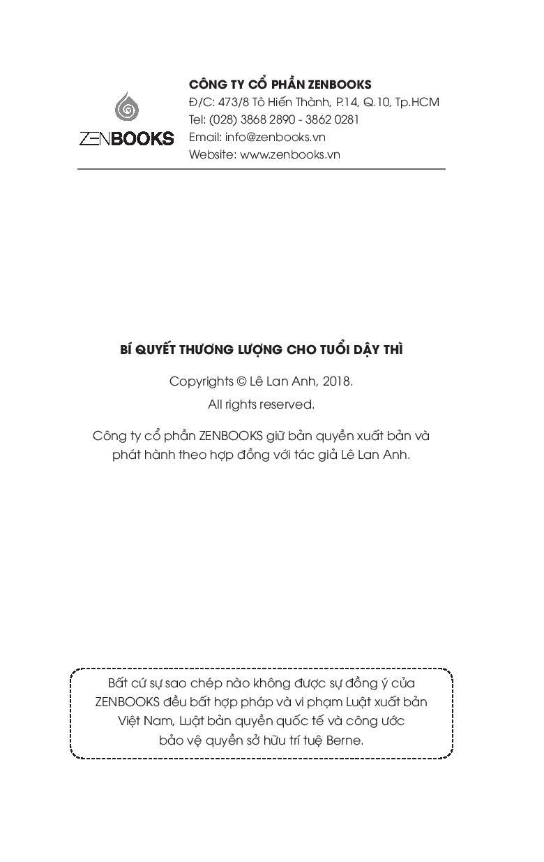 Sách Bí Quyết Thương Lượng Tuổi Dậy Thì