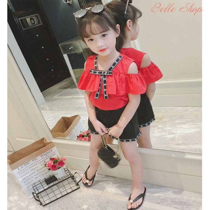 Bộ Bé Gái Tiểu Thư Trễ Vai Size 9-22 kg