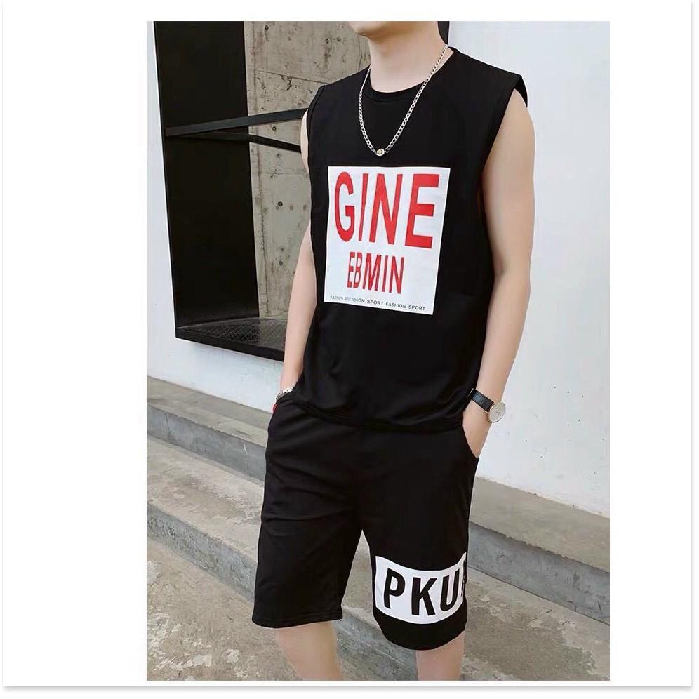 SET BỘ BA LỖ THỂ THAO NAM PHONG CÁCH THỂ THAO NĂNG ĐỘNG HÀN QUỐC CHẤT THUN LẠNH CO GIÃN 4 CHIỀU THOÁNG MÁT,THÍCH HỢP CHO MỌI HOÀN CẢNH SINH HOẠT-ĐỒ BỘ MẶC NHÀ NAM THUN LẠNH-JINS STORE