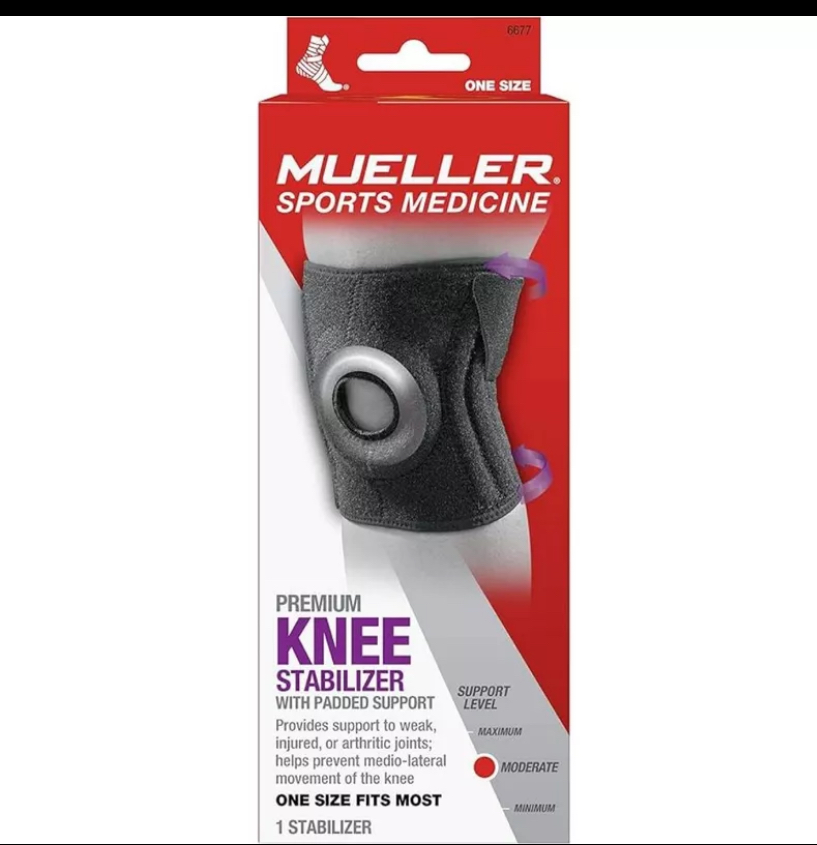 Băng đầu gối Mueller 6677 hỗ trợ chấn thương, tự điều chỉnh