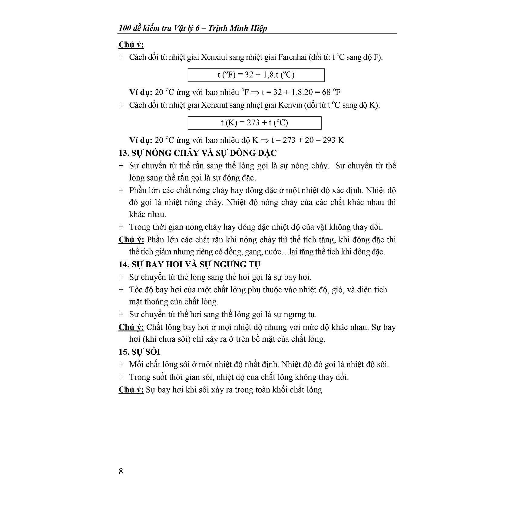 Sách - 100 Đề Kiểm Tra Vật Lý Lớp 6 - Biên Soạn Theo Chương Trình Mới - Khang Việt Book