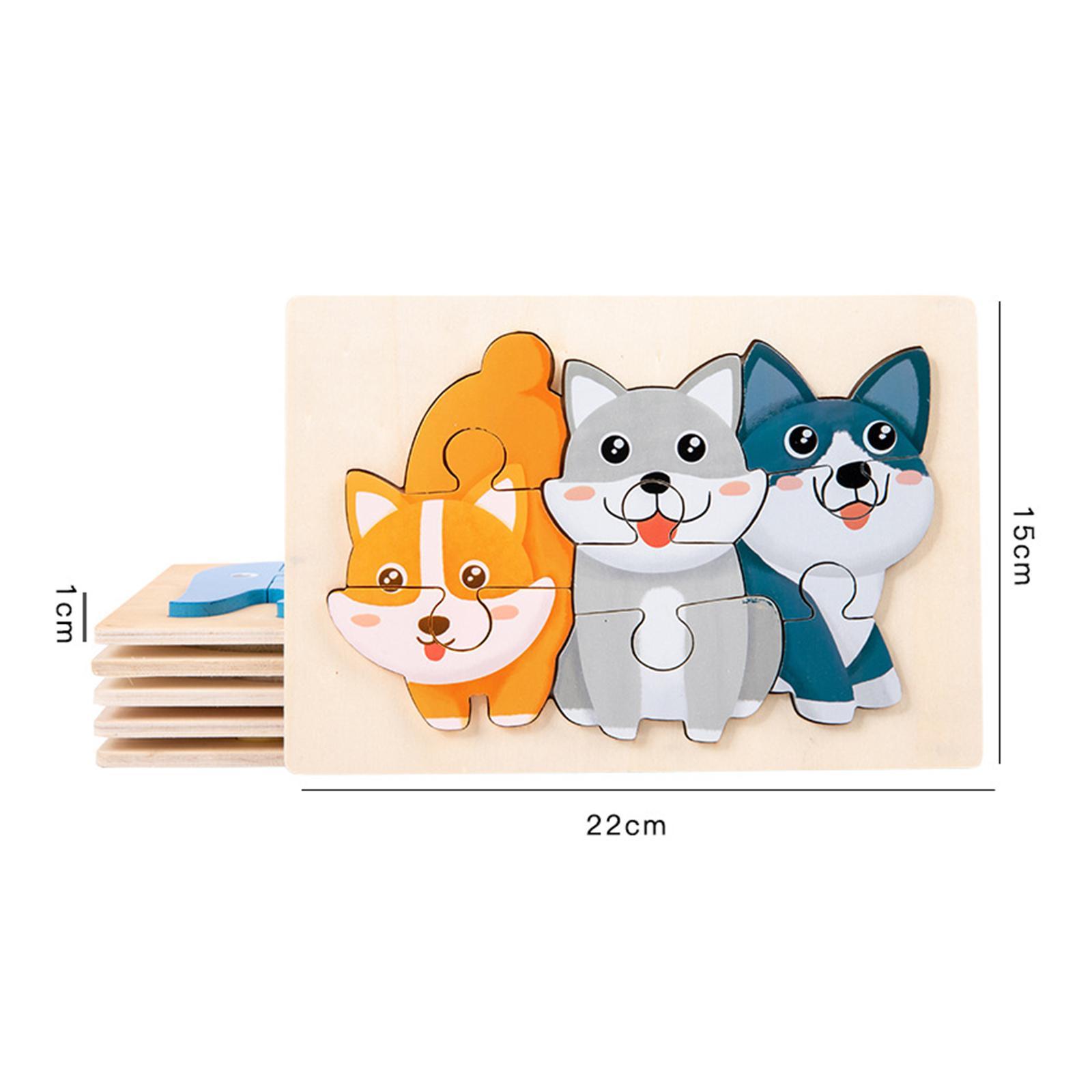 Animal Jigsaw Puzzles Educational Learning Toy Puzzle for Kids Children