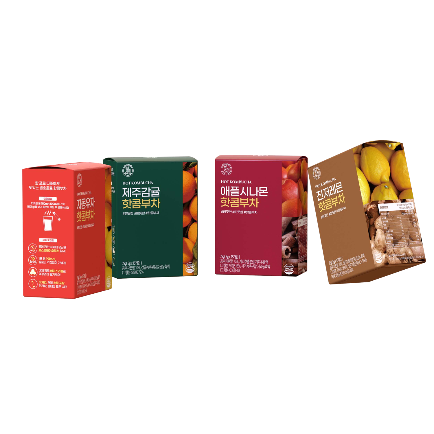 Trà Hot Kombucha Healslab Hàn Quốc Vị Quýt Jeju