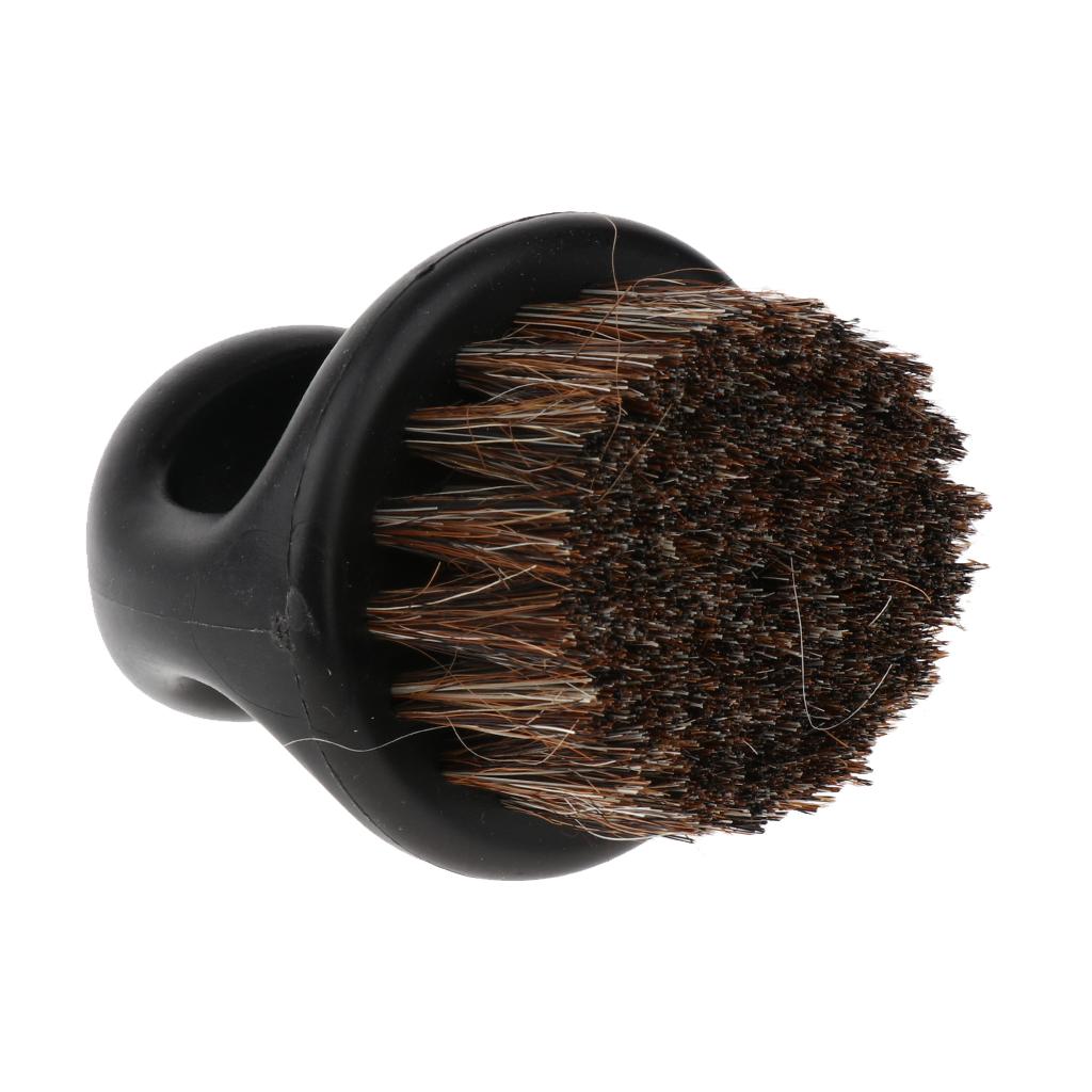 Portable Men's Beard Shaving Brush with Handle Round Mustache Modeling Tool for Men's Daily Shaving