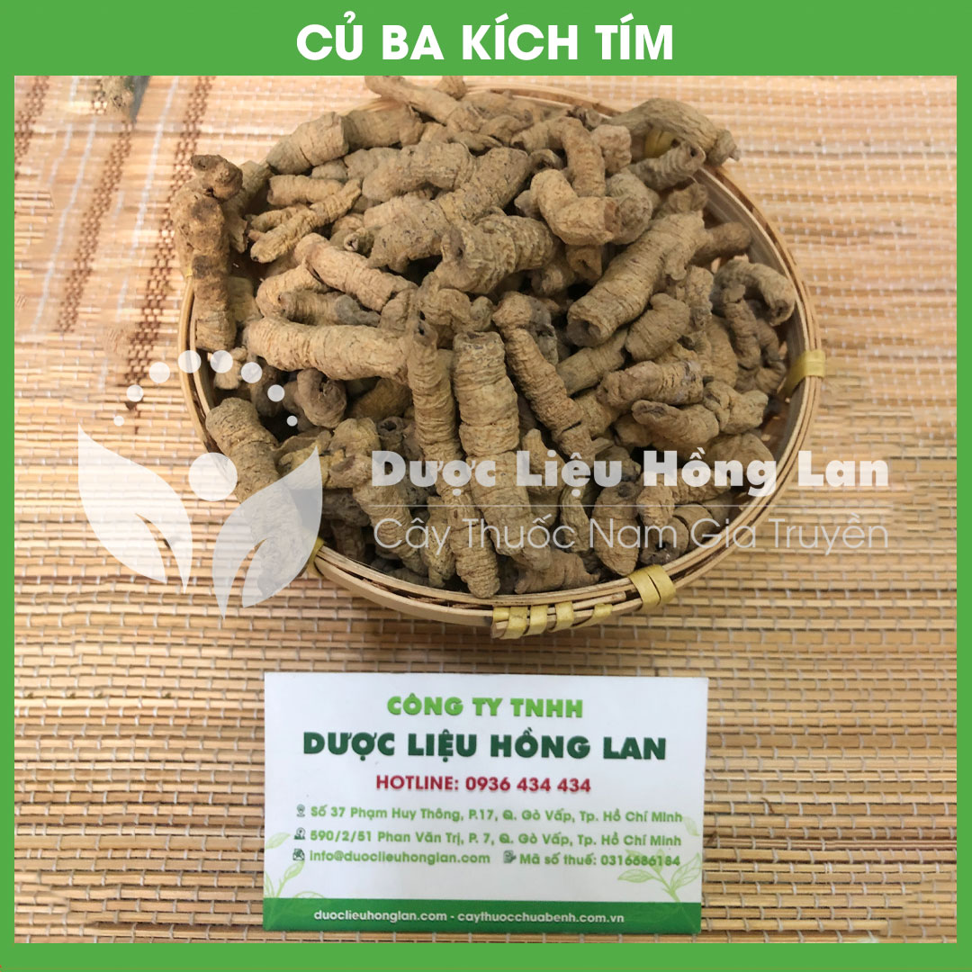 1kg Củ Ba Kích Tím khô sạch đã rút lõi