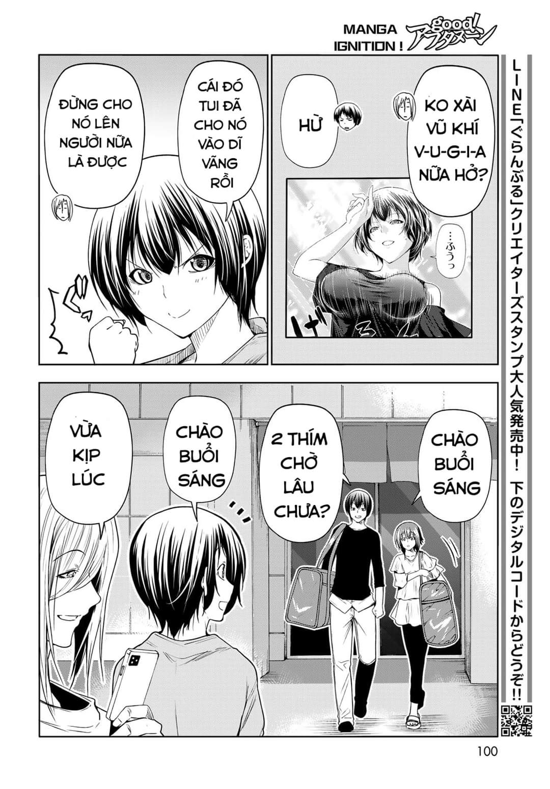 cô gái thích lặn - grand blue chapter 81 8