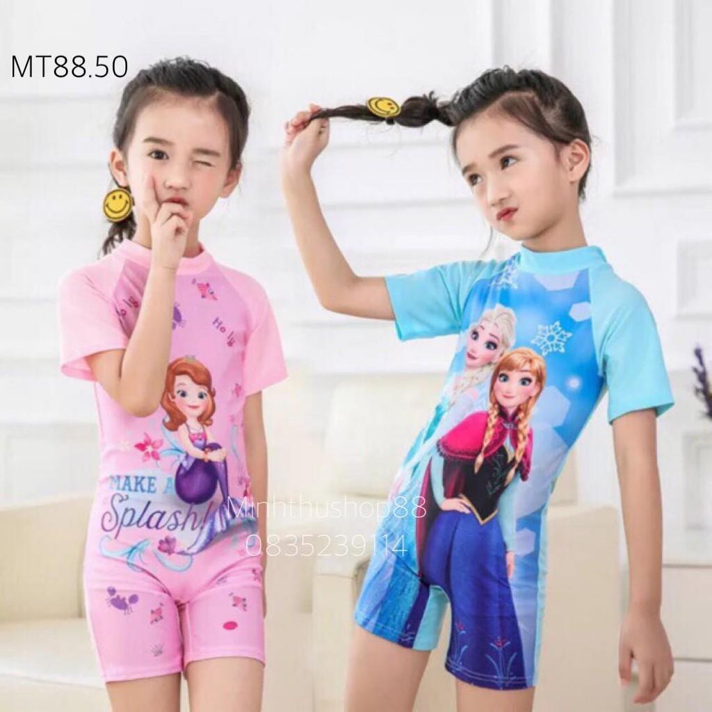 Bộ bơi, đồ bơi elsa, sophia liền thân cho bé - MT88.50