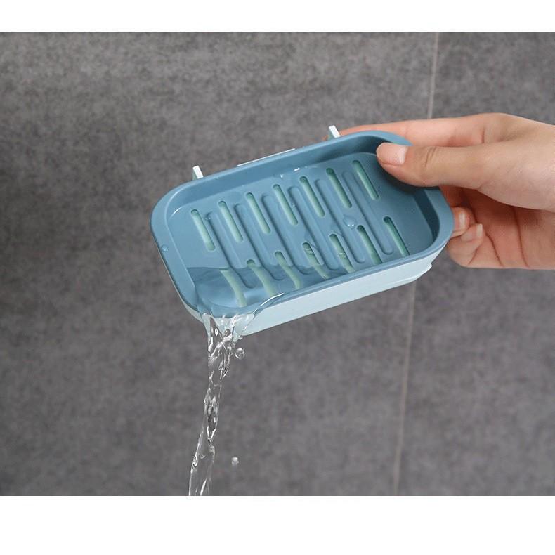 Kệ Dán Tường Để Xà Bông Tắm, Khay Để Xà Bông Nhựa ABS Thiết Kế Luôn Khô Ráo