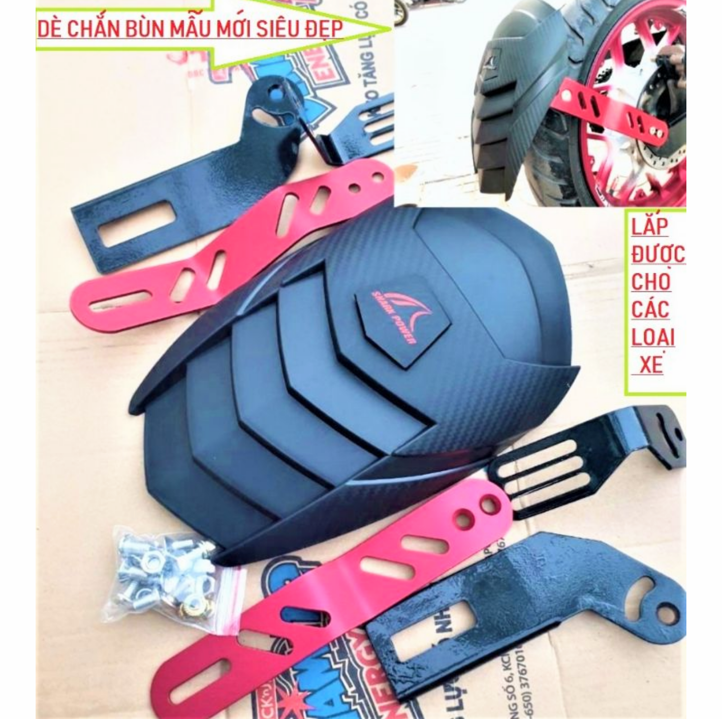 DÈ CHẮN BÙN SAU XE MÁY KIỂU NINZA CỰC NGẦU CỰC CHẤT HÀNG LOẠI ĐẸP DẦY CHUẨN CHẤT LƯỢNG