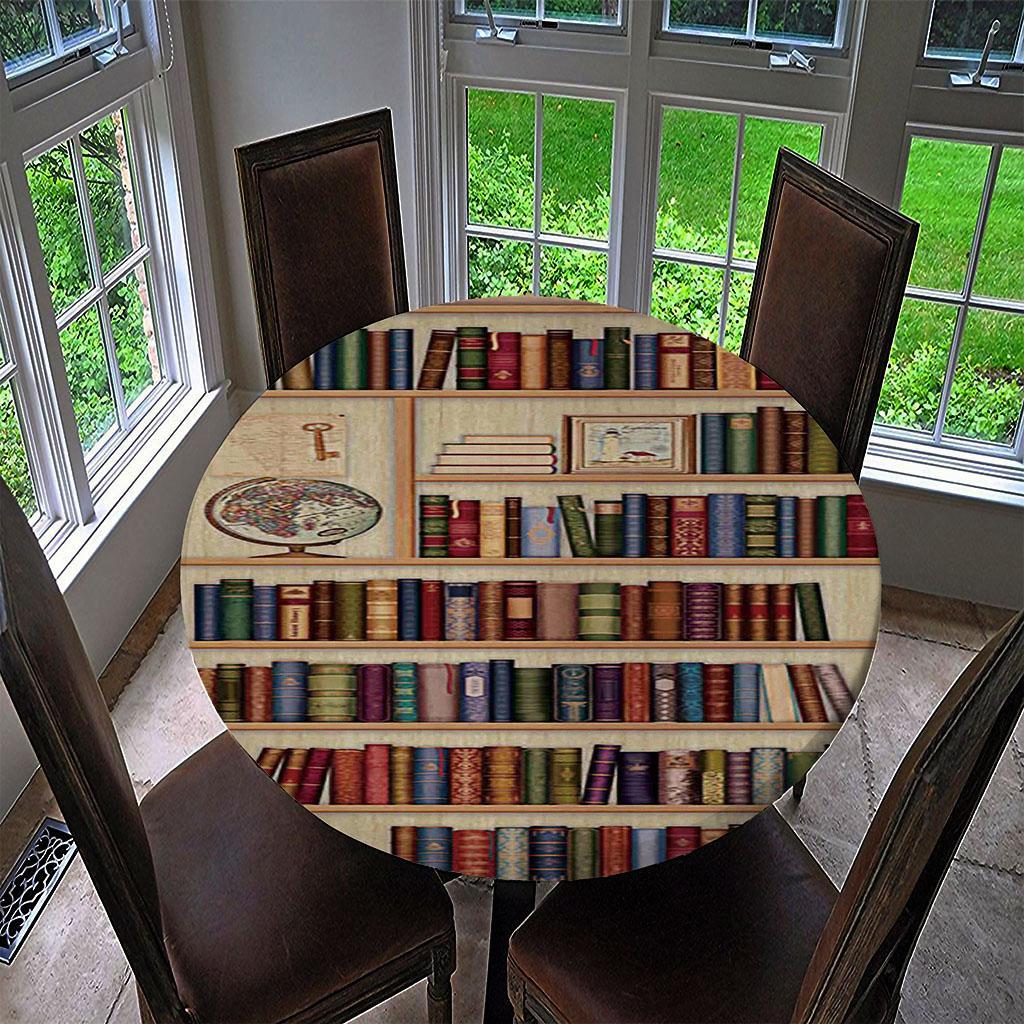 Waterproof  Round Tablecloth Round Table Cover for Table Dia 59inch