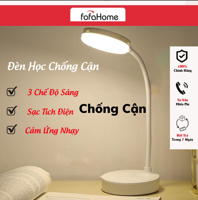 Đèn Học Chống Cận Để Bàn Xoay 360 Độ - Bóng Led Đèn Để Bàn Xoay 360 Độ - Đèn Học, Đèn Làm Việc