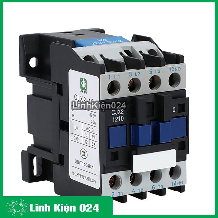 Khởi động từ contactor CJX2 380V thường mở NO vỏ chống cháy, công suất lớn