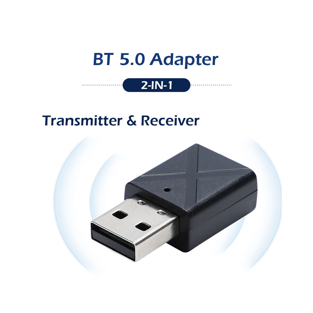 Bộ Phát Âm Thanh Không Dây 2 Trong 1 KN320 3,5mm BT 5.0 Cho Loa Ngoài TV Tai Nghe Xe Hơi Mini