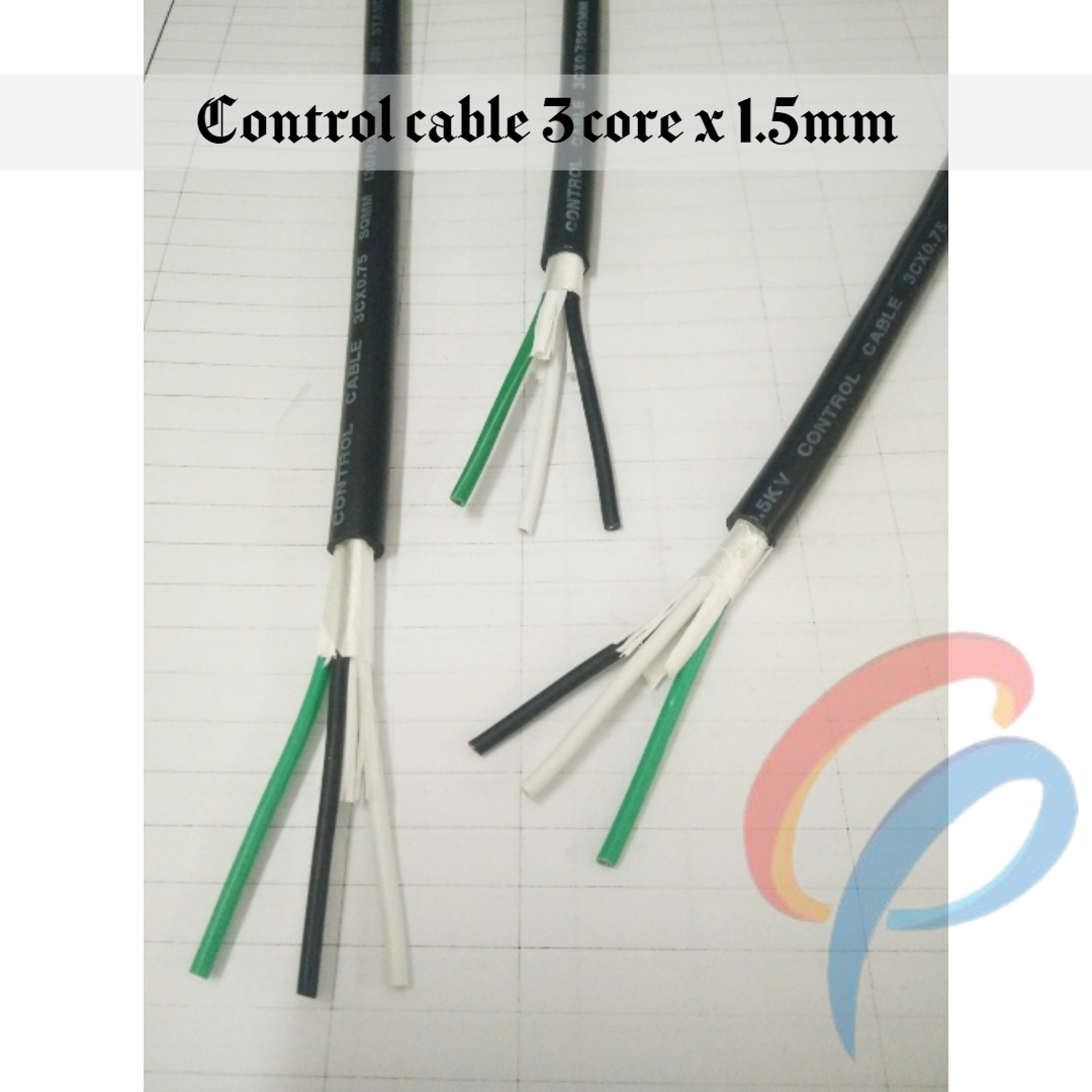 Cáp điều khiển 3 lõi x 1.5mm không lưới chống nhiễu điện áp 500 volt