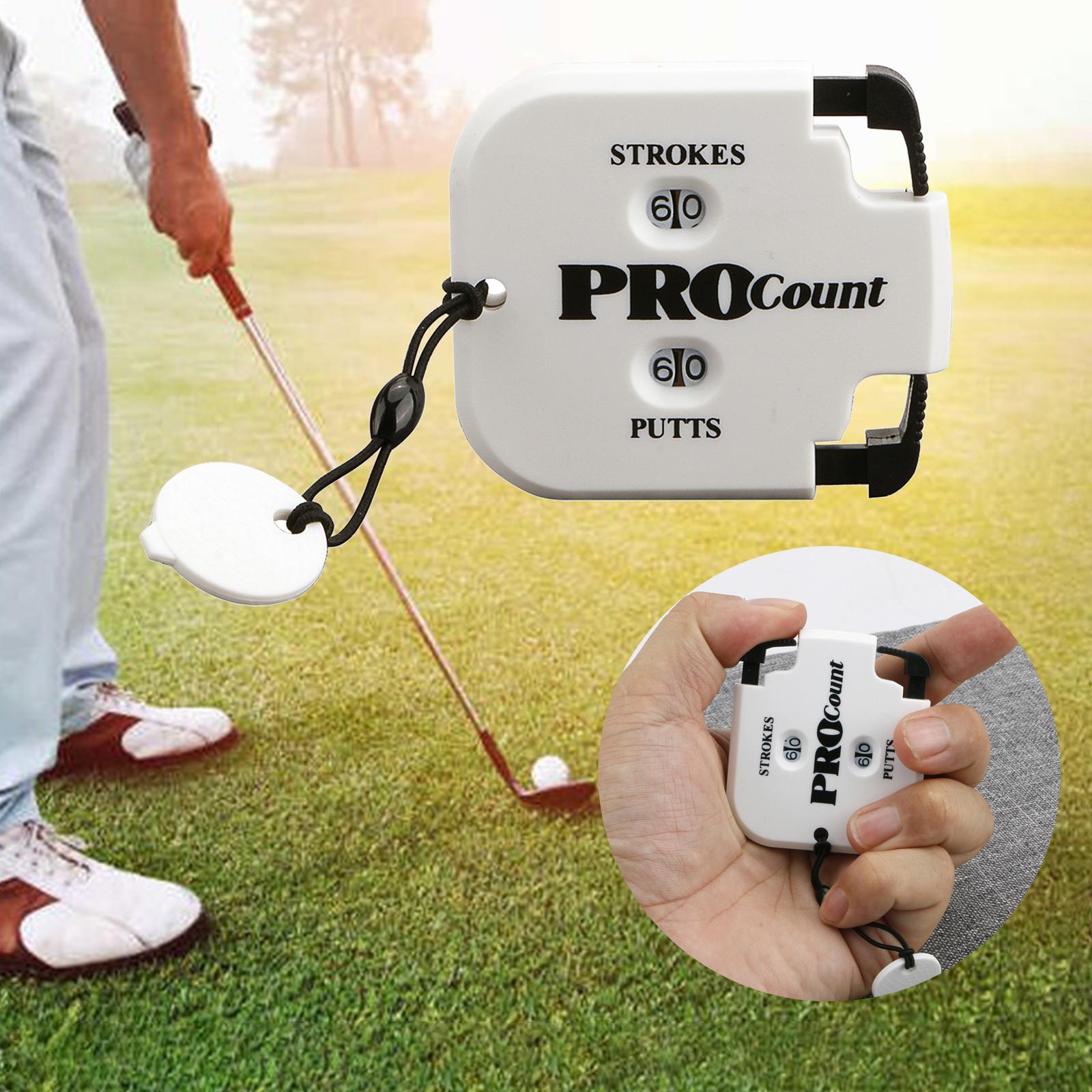 2-5pack Golf  Counter Key Chain Indicator Keeper Supplies r White