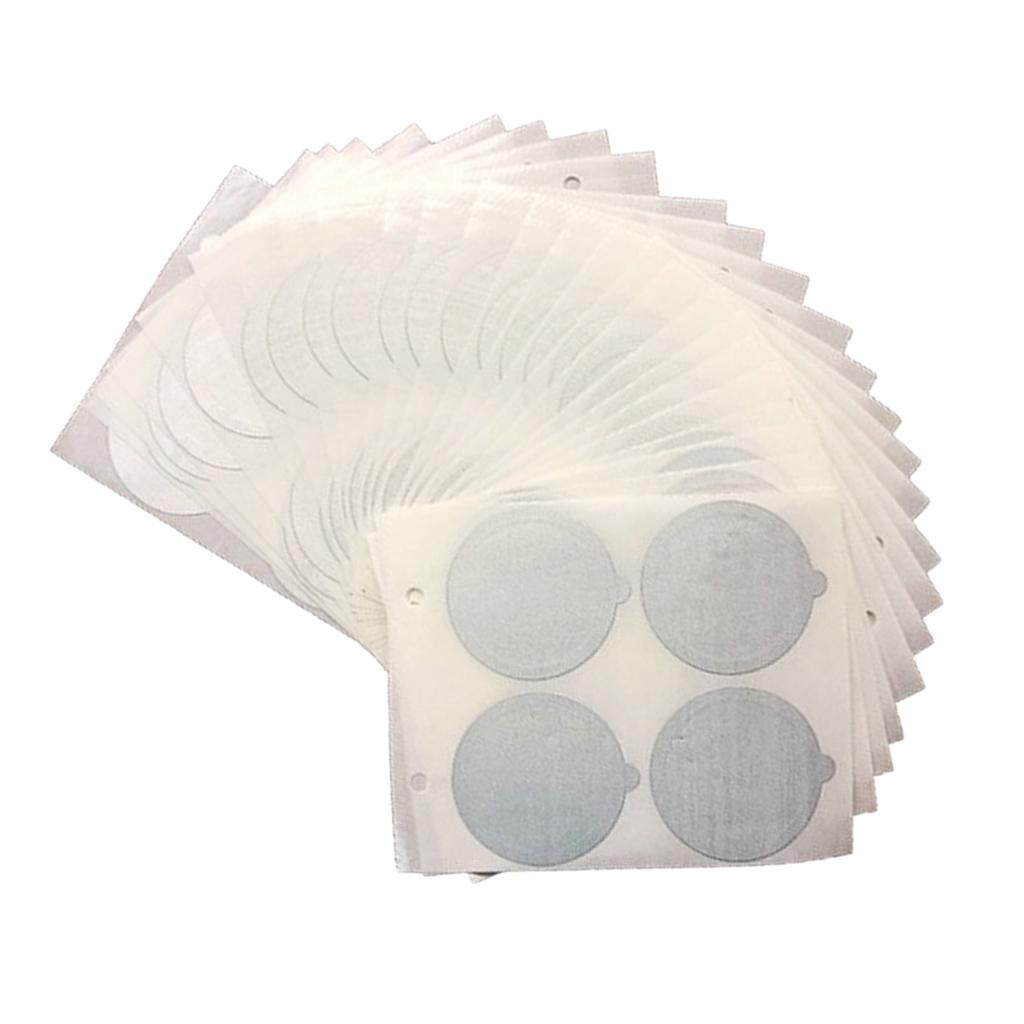 100pcs Single Reusable Cups Filter Aluminum Espresso Lids For Coffee Makers