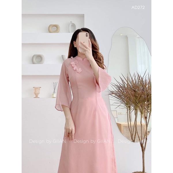 Áo dài tay loe hoa dây