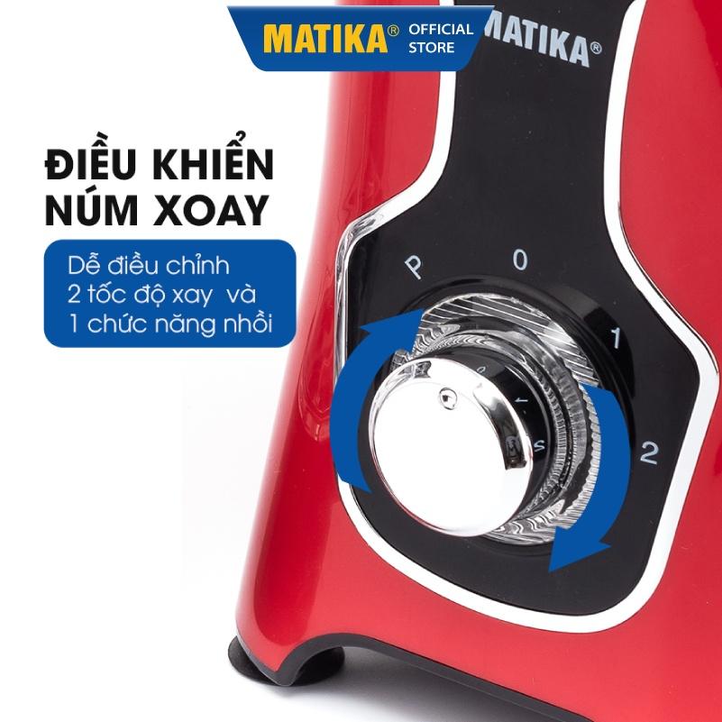 Máy Xay Sinh Tố Đa Năng MATIKA 220W 2 Cối MTK-3125 - Hàng Chính Hãng