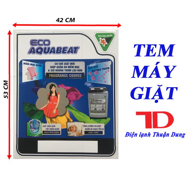 Combo 10 Tem dán Máy Giặt ngẫu nhiên