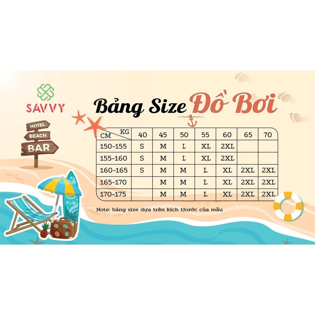 Bộ Đồ bơi, bikini nữ đi biển bigsize, hàn quốc - SAVVY 2022