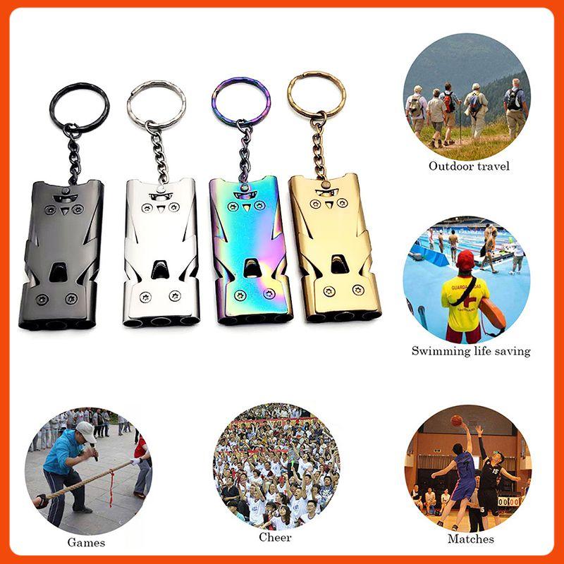 Còi còi cao di động ngoài trời Decibel Còi cứu sinh Còi Survival Survival Survival Multifyt Survunnt Color: grey B