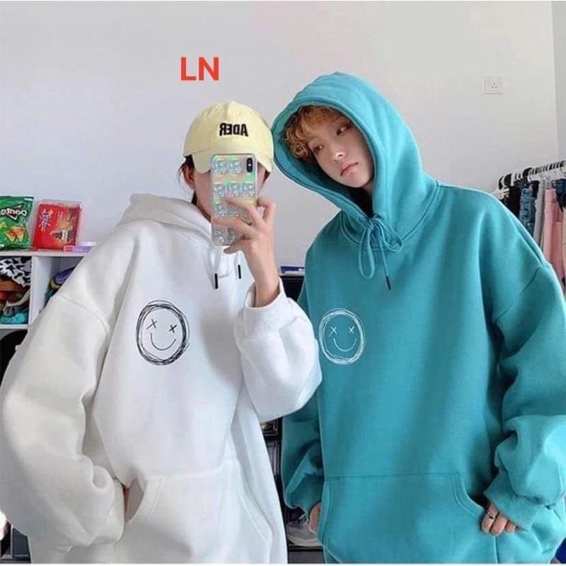 Áo hoodie logo mặt cười tròn TH6