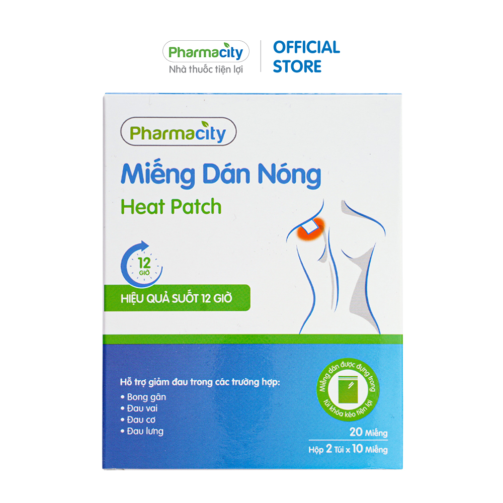 Miếng Dán Nóng Pharmacity (Hộp 20 miếng)