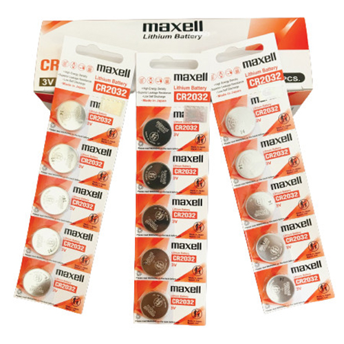 Vỉ 5 Viên Pin Maxell CR2032 / CR2025 / CR2016 / CR1632 / CR1620 / CR1616 / CR1220 Maxell Lithium 3V - Made In Japan