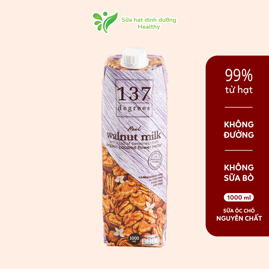 Thùng Sữa Hạt Óc Chó Nguyên Chất 137 Degrees