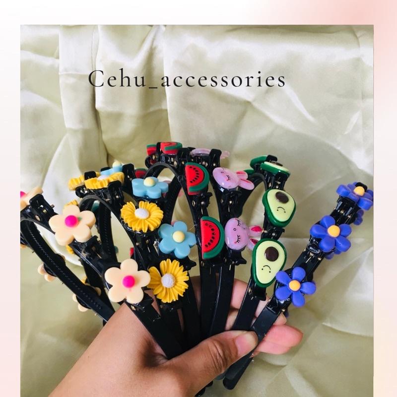 Băng đô cài ép tóc cho mẹ và bé cài tóc phá cách dễ thương cài tóc tết