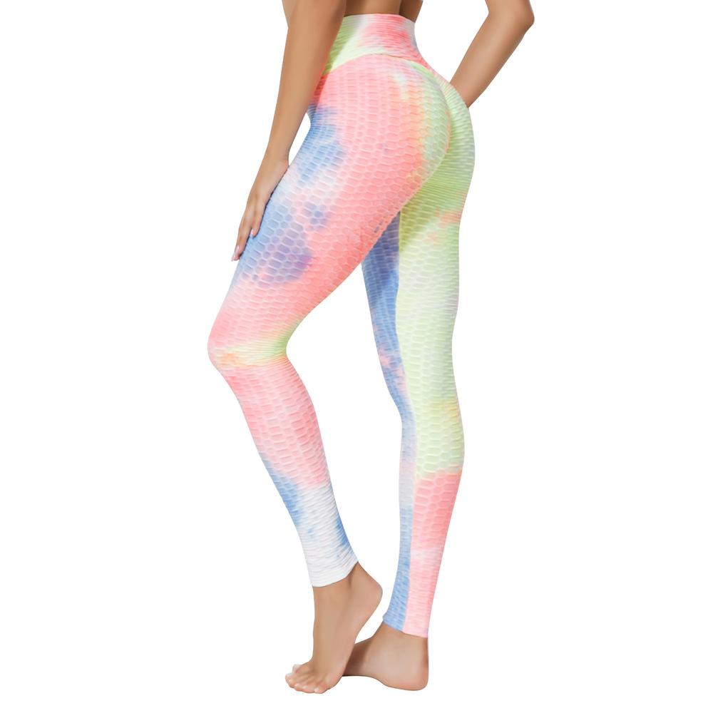 Đẩy Lên Tập Yoga Thoáng Khí Tập Gym Quần Áo Gợi Cảm Đầy Màu Sắc Liền Mạch Quần Legging Nữ Thể Thao Tập Thể Hình Cao Cấp Quần Chạy Bộ Thun