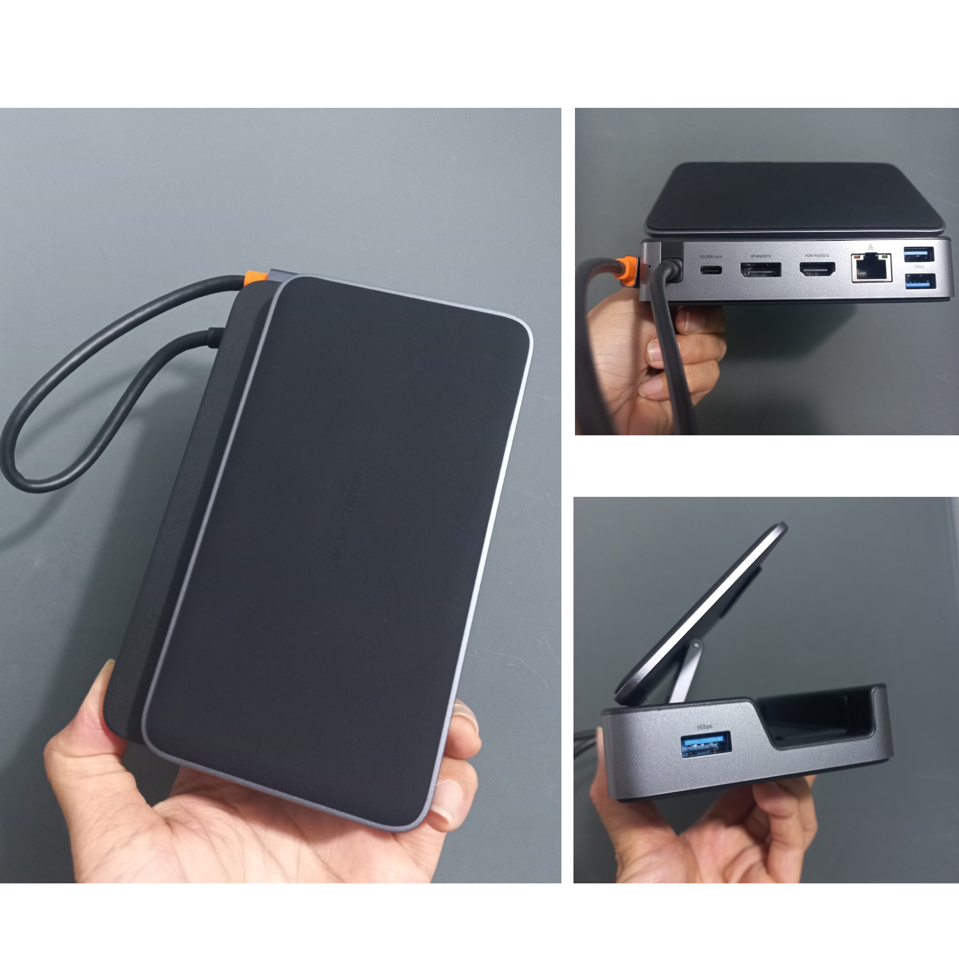 Hub C đa năng mở rộng cổng Macbook và laptop type C ra 7 cổng Baseus GamerX Bs-OH116 _ Hàng chính hãng