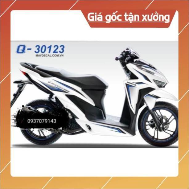 Tem rời vario 2018 dán xe trắng