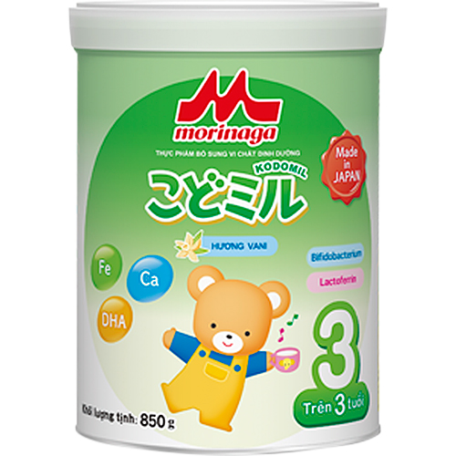 Sữa Morinaga Số 3 Hương Vani - Kodomil (850g) dành cho bé trên 36 tháng tuổi