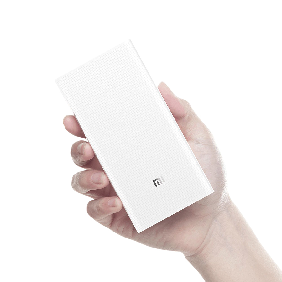 Pin Sạc Dự Phòng Xiaomi Mi 2C 20000mAh 2 Cổng USB Tích Hợp QC 3.0 (Phiên Bản CN) - Trắng - Hàng Chính Hãng