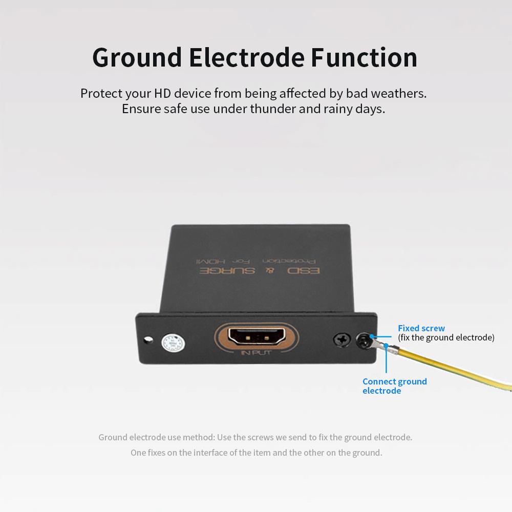 Chống sấm sét Chống tĩnh điện HD Surge Protector Mini Portable Protector 4K 3D cho ESD