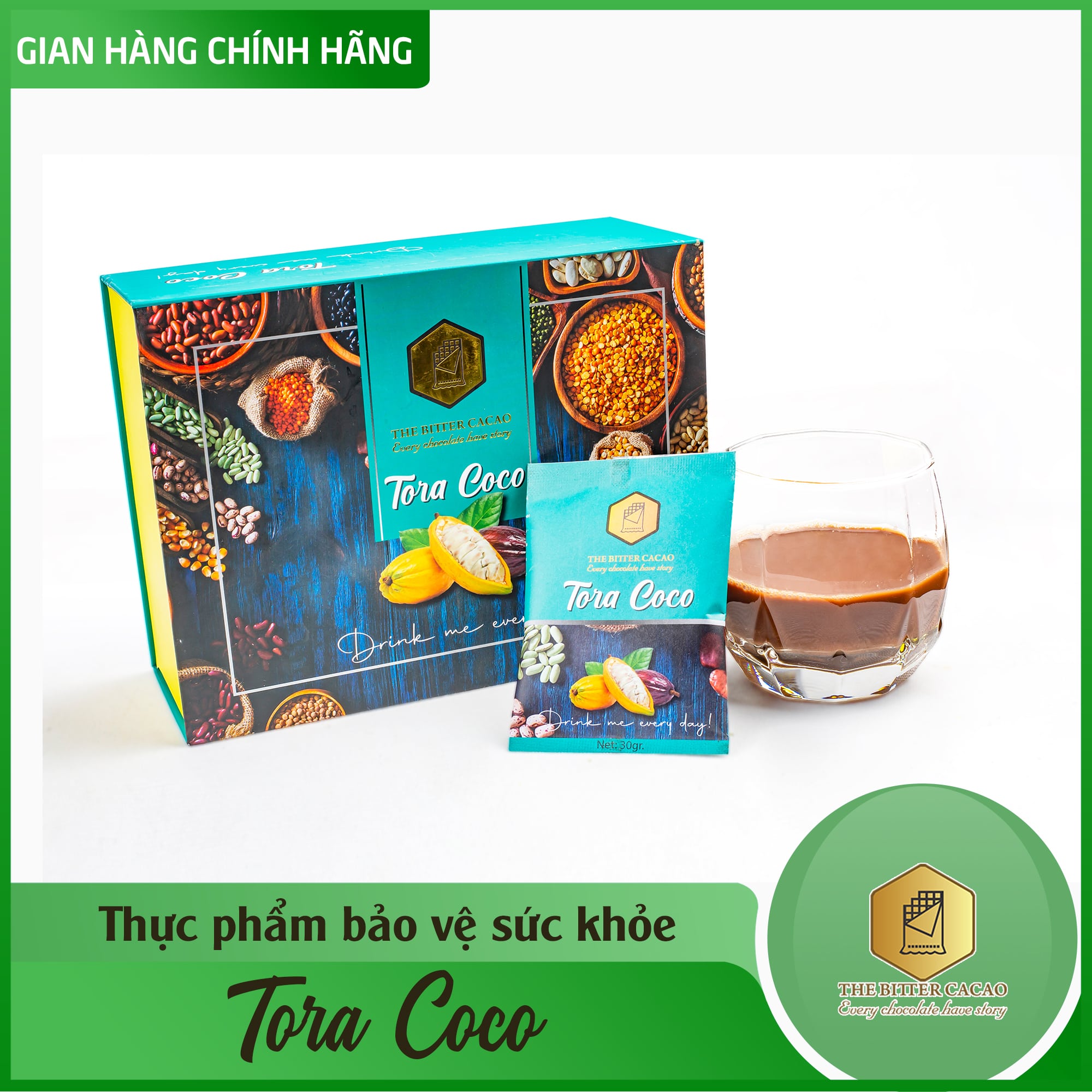 Thực phẩm bảo vệ sức khỏe Tora Coco Tăng Tiết Sữa The Bitter Cacao