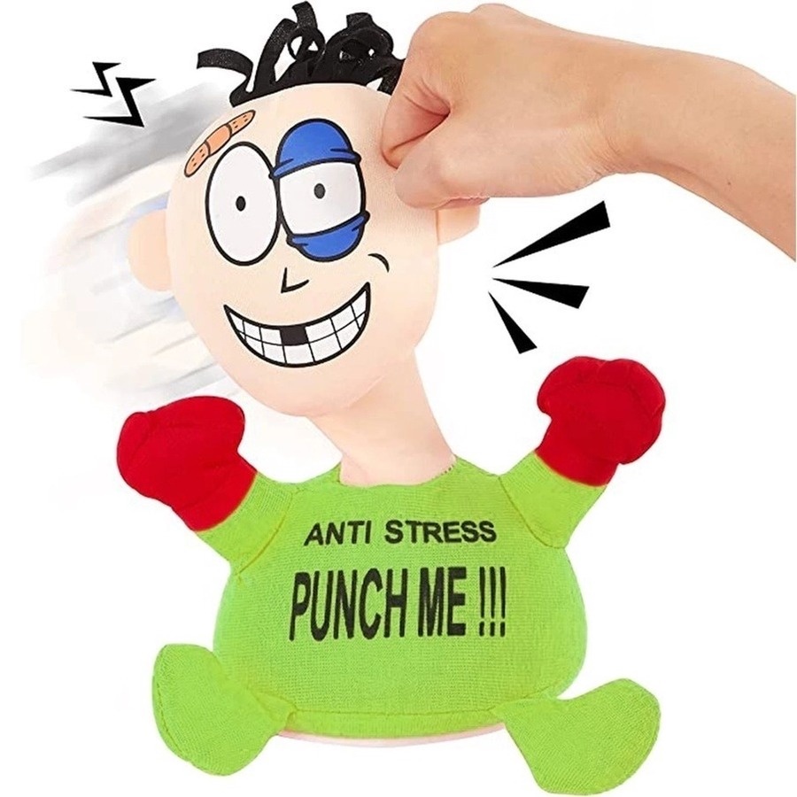 Đồ chơi đấm bốc xả stress giảm căng thẳng Punch Me có tiếng kêu và miếng hút để cố định 23cm