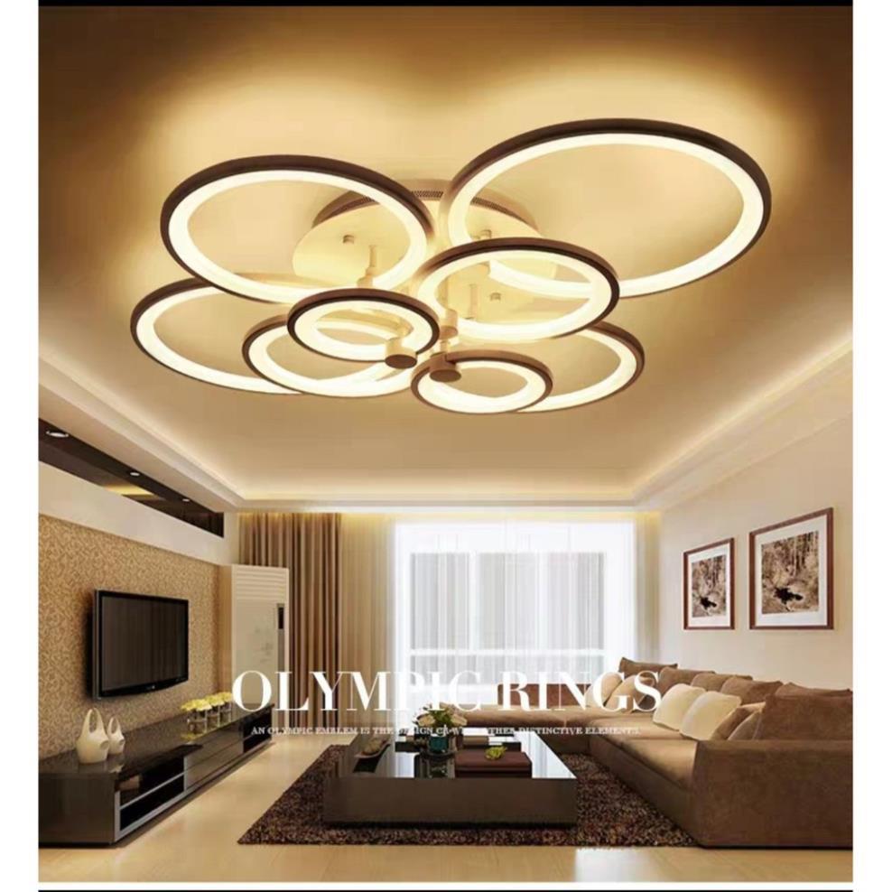 Đèn Led Ốp Trần Trang Trí Phòng Khách phòng ngủ phòng ăn 12 Cánh 3 Chế Độ Sáng