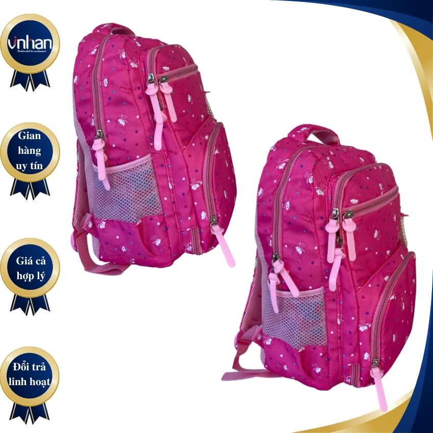 Balo trẻ em cho bé cặp sách đi học chống gù học sinh trẻ em tiểu học cấp 1, kiểu dáng sang trọng rộng rãi, màu hồng Vinhan BL29