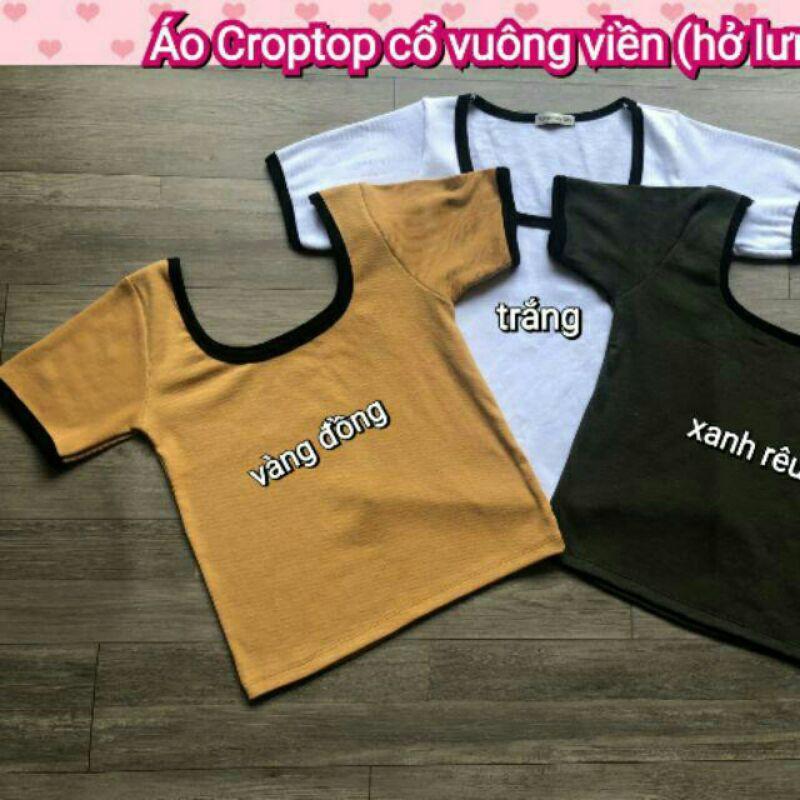 Áo cổ vuông hở lưng