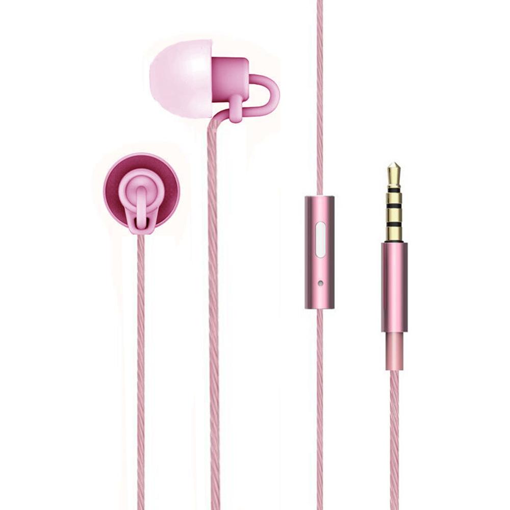 Tai nghe ngủ chống ồn nhét trong tai bằng silicon mềm có dây 3.5mm
