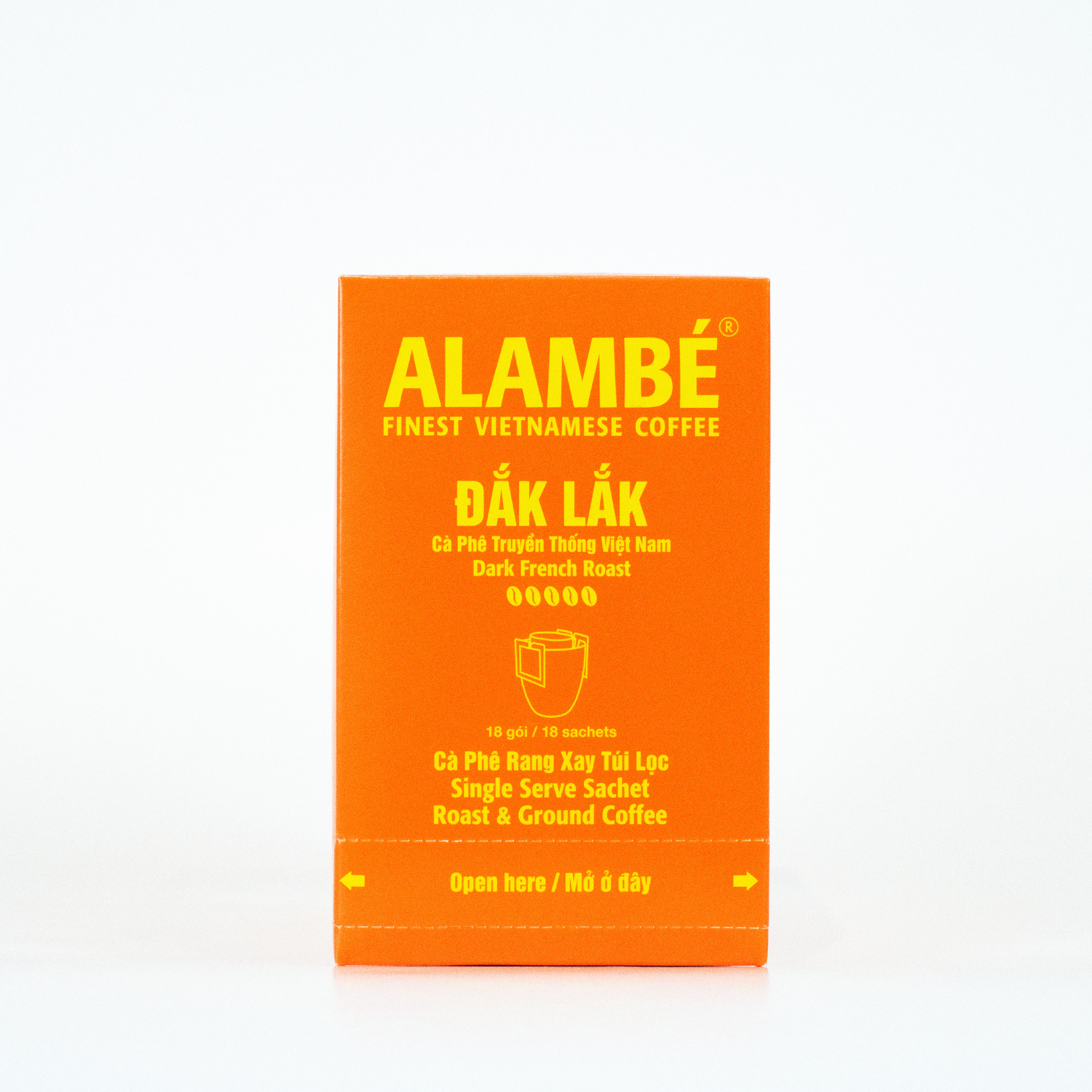 CÀ PHÊ TÚI LỌC ALAMBÉ - ĐẮK LẮK (18 gói x 10g)