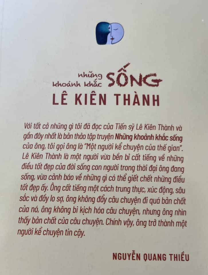 NHỮNG KHOẢNH KHẮC SỐNG - Tác giả Lê Kiên Thành (Con trai Tổng Bí thư Lê Duẩn) - Hoạ sĩ Thành Chương minh hoạ - Bìa mềm