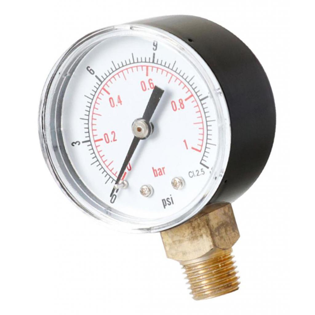 0-15psi Pressure Gauge Mini-Dial Air Compressor Meter Hydraulic Pressure Gauge TS-Y504