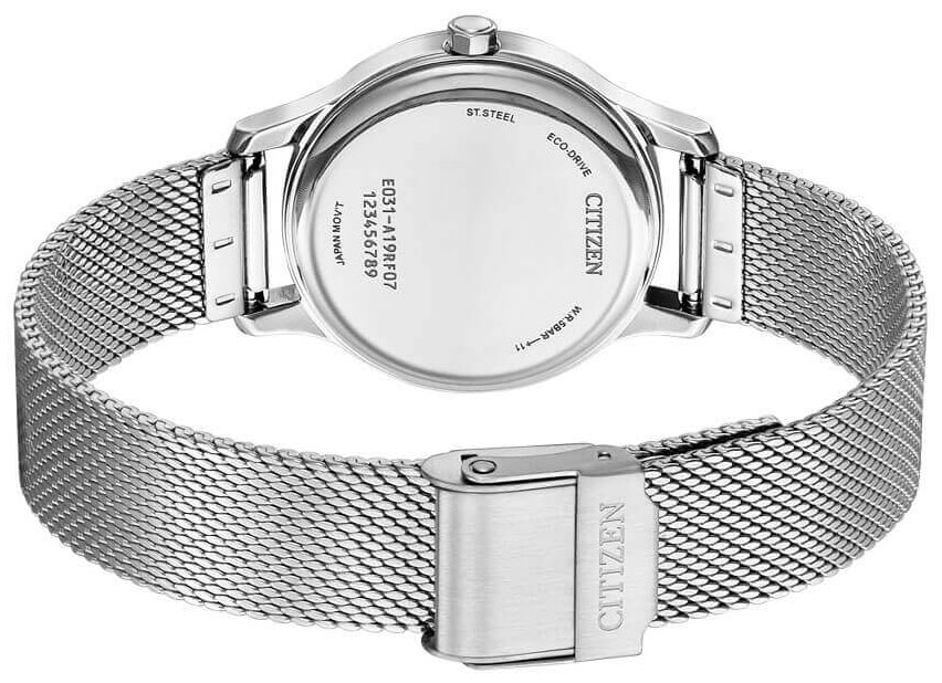 Đồng Hồ Nữ Citizen Dây Kim Loại Máy Eco-Drive EM0899-81A - Mặt Trắng (30.5mm)