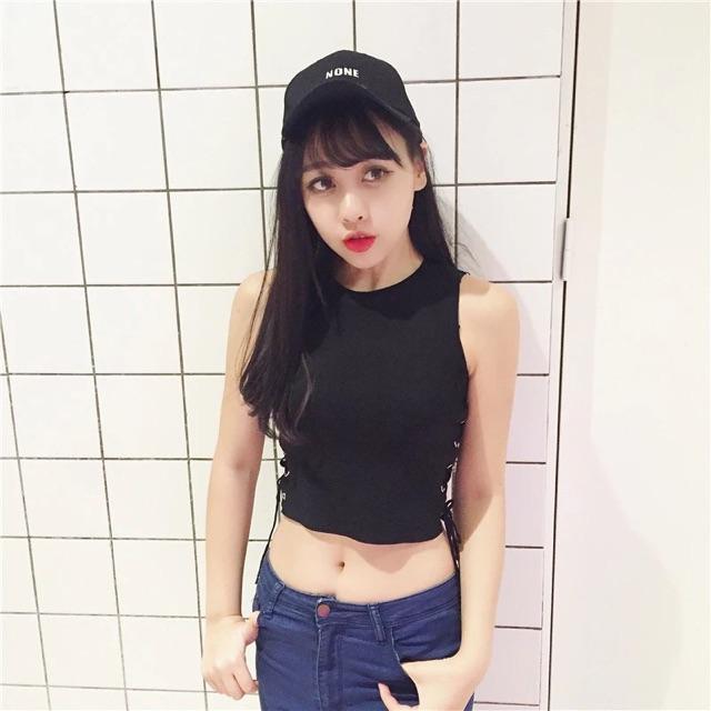 Áo Croptop Đan Dây Eo